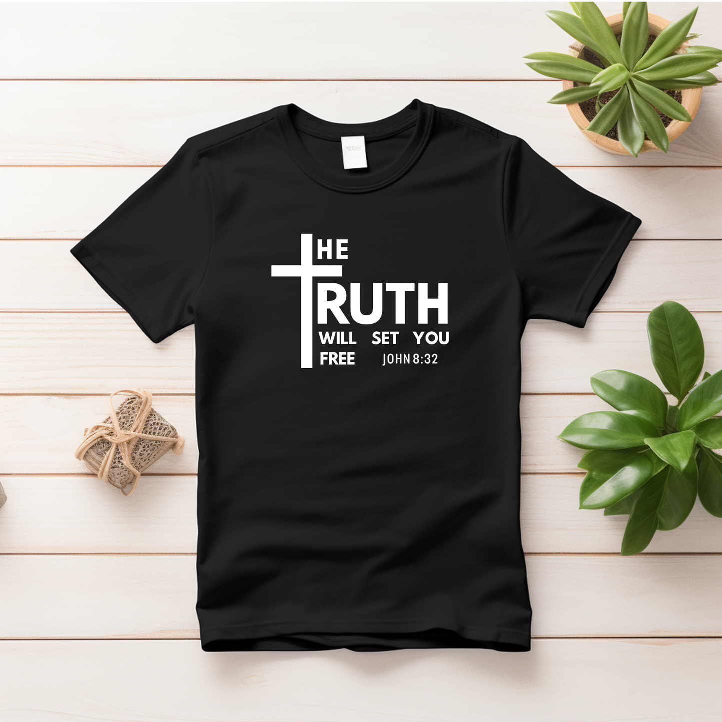 Adult Cotton T-shirt - THE TRUTH WILL SET YOU FREE