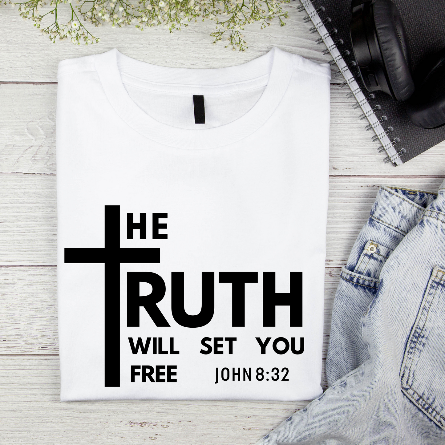 Adult Cotton T-shirt - THE TRUTH WILL SET YOU FREE